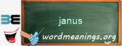 WordMeaning blackboard for janus